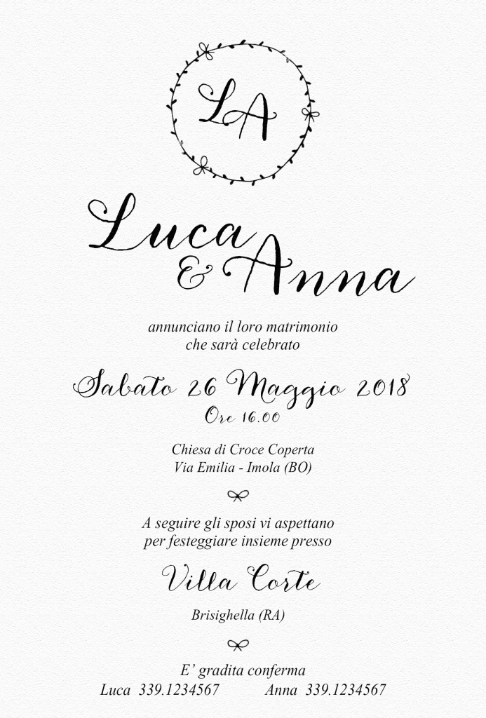 PARTECIP fiocco