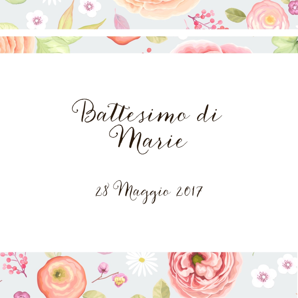 Battesimo di Marie